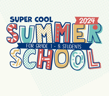 Super Cool Summer School graphic logo