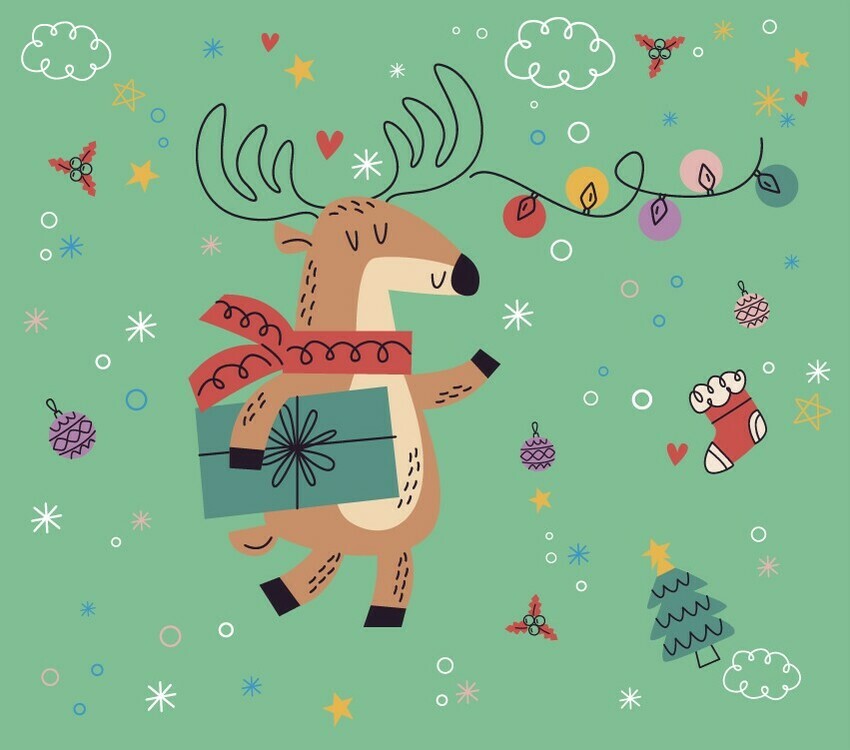 Cartoon reindeer